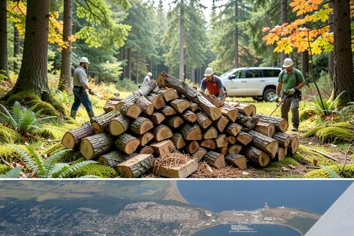 Kiln-Dried Hardwood in Oak Harbor, Island County, WA - Popular in late fall and winter when reliable, ready-to-burn heat matters most.