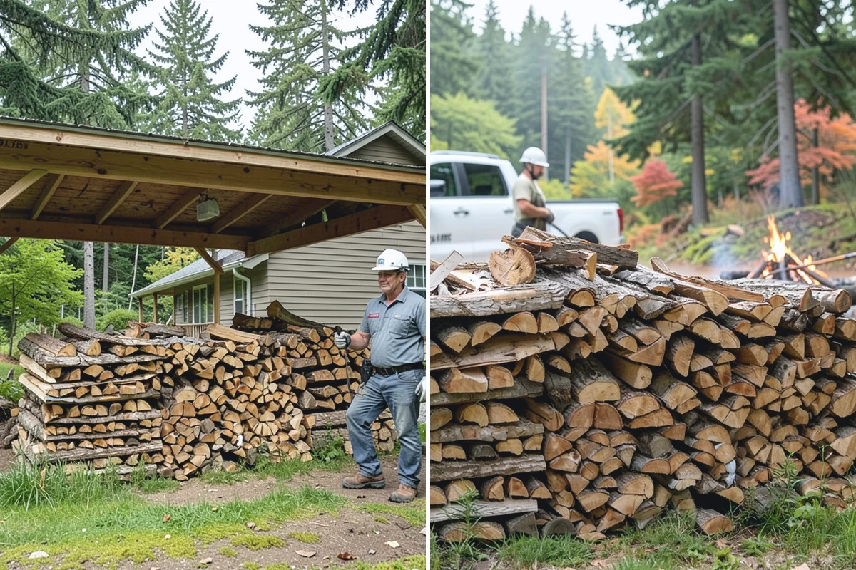 Kiln-Dried Hardwood in Renton, King County, WA - Split wood is loaded into the drying kiln