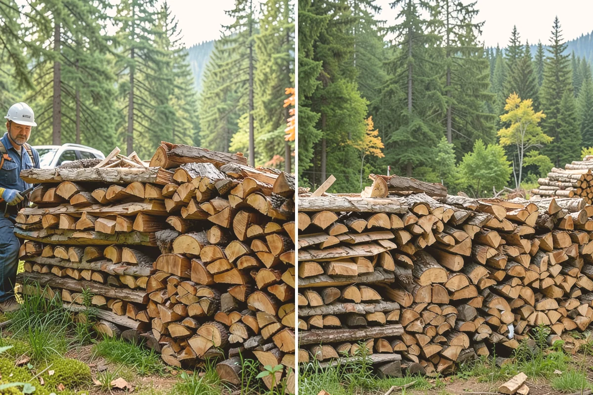 Kiln-Dried Hardwood in Snohomish, Snohomish County, WA - Split wood is loaded into the drying kiln