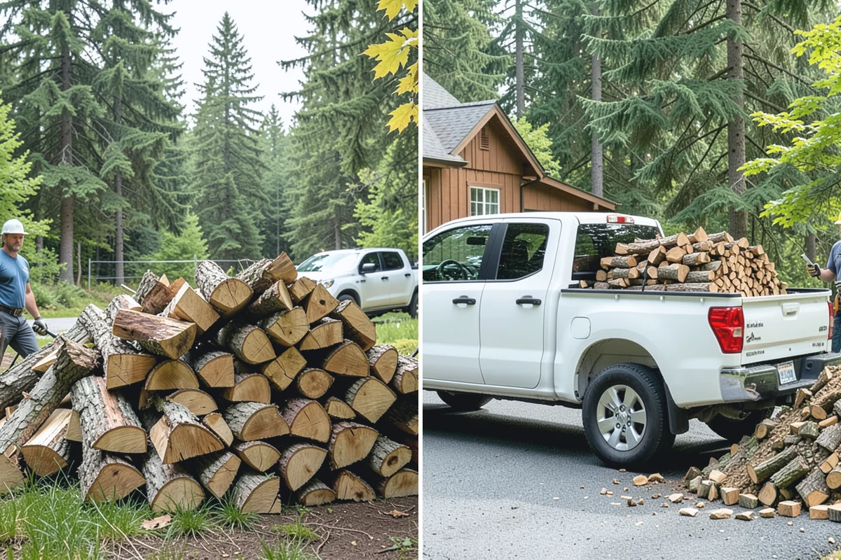 Kiln-Dried Hardwood in Sumner, Pierce County, WA - Split wood is loaded into the drying kiln