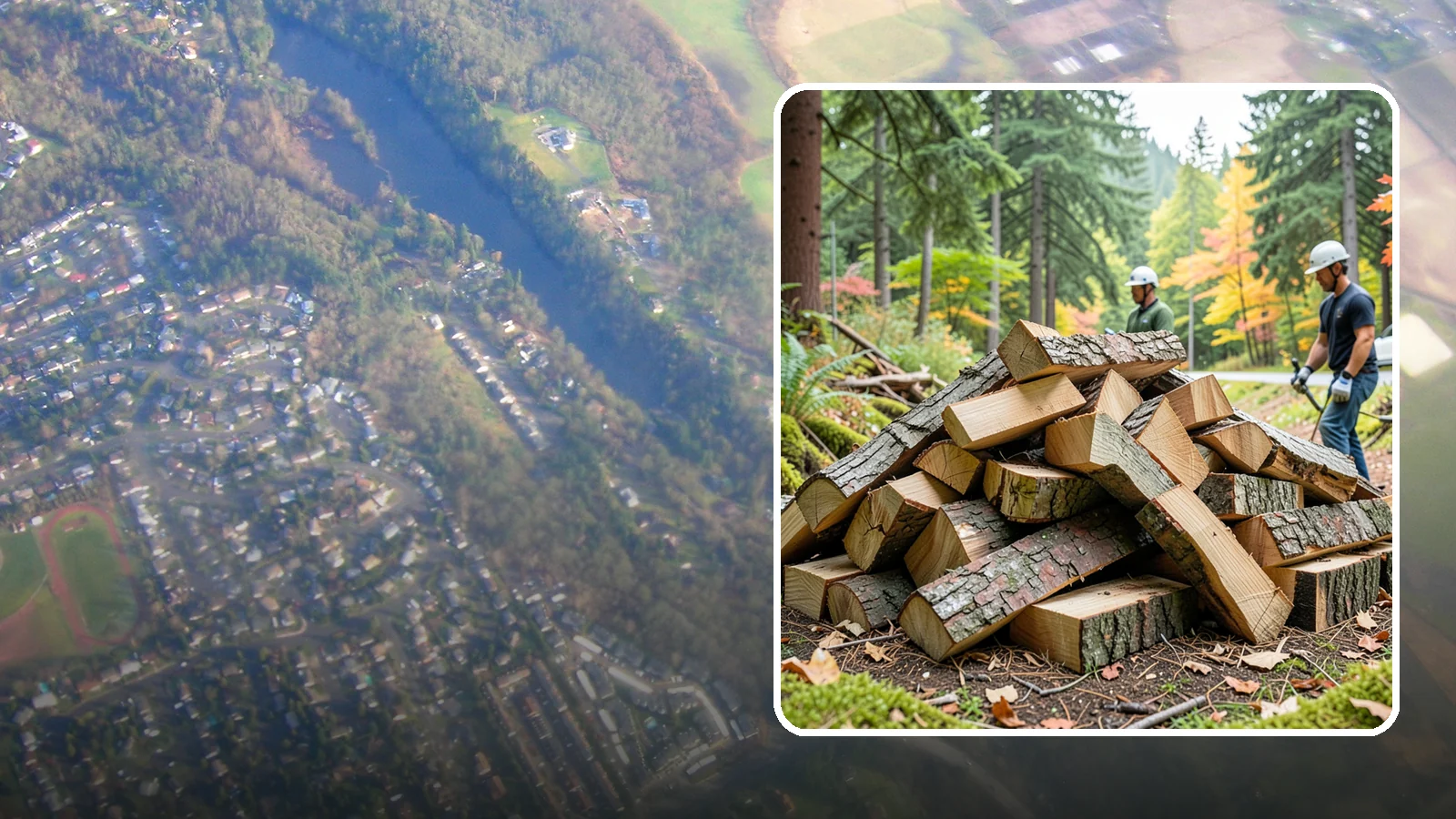 Kindling in Algona, King County, WA - Dry, finely split kindling that helps you get a fire going fast in the damp Pacific Northwest climate.