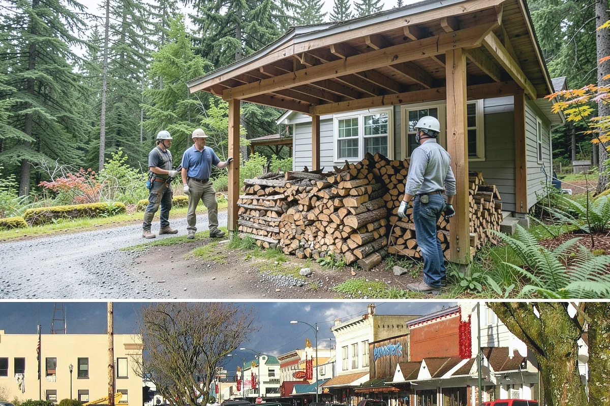 Kindling in Arlington, Snohomish County, WA - Stock up in early fall before the rainy season makes dry starter material harder to keep on hand.