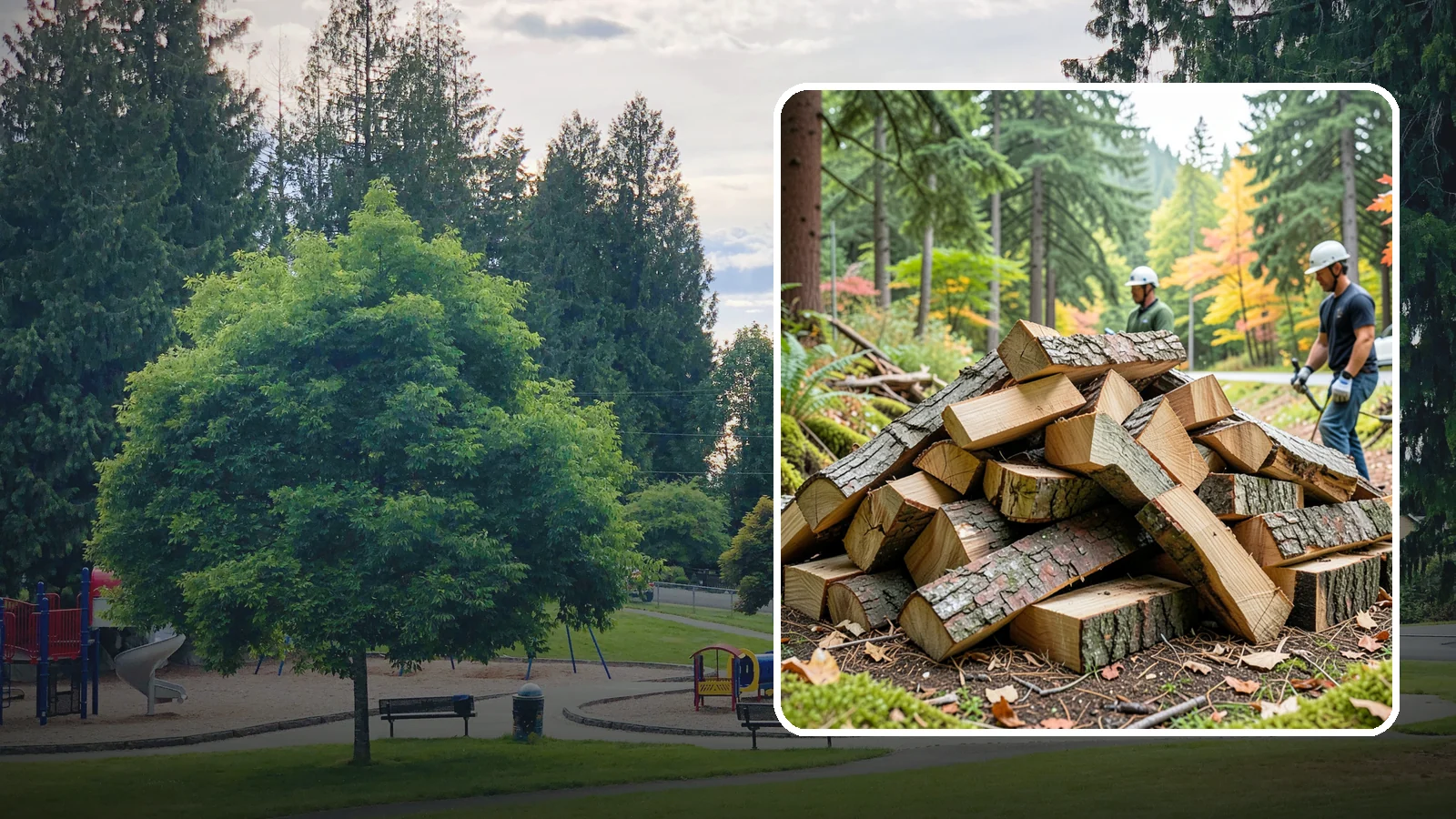 Kindling in Bonney Lake, Pierce County, WA - Dry, finely split kindling that helps you get a fire going fast in the damp Pacific Northwest climate.