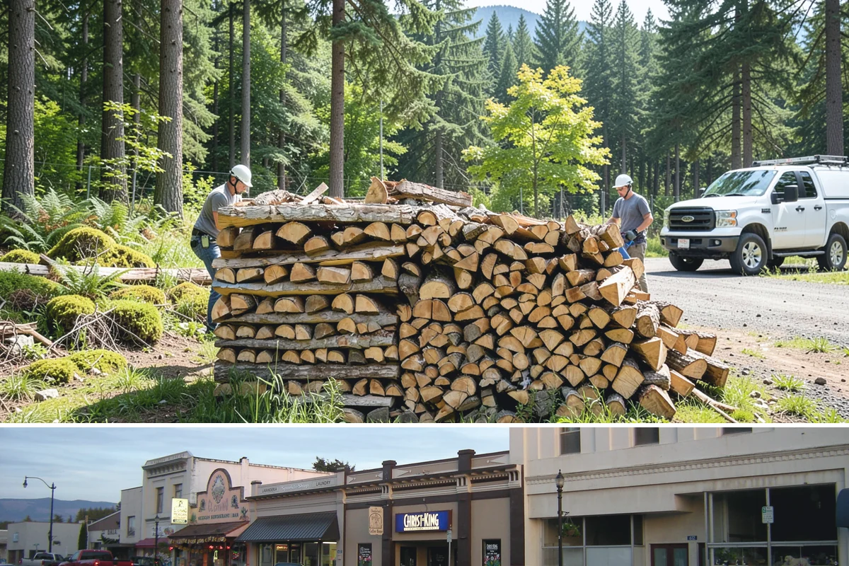 Kindling in Burlington, Skagit County, WA - Stock up in early fall before the rainy season makes dry starter material harder to keep on hand.