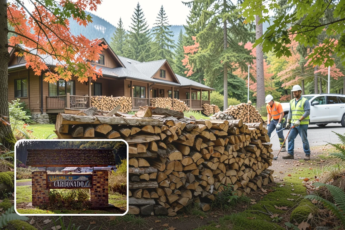 Kindling in Carbonado, Pierce County, WA - Lights quickly in humid PNW conditions