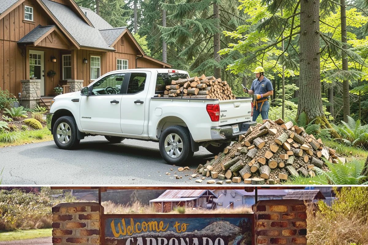 Kindling in Carbonado, Pierce County, WA - Stock up in early fall before the rainy season makes dry starter material harder to keep on hand.