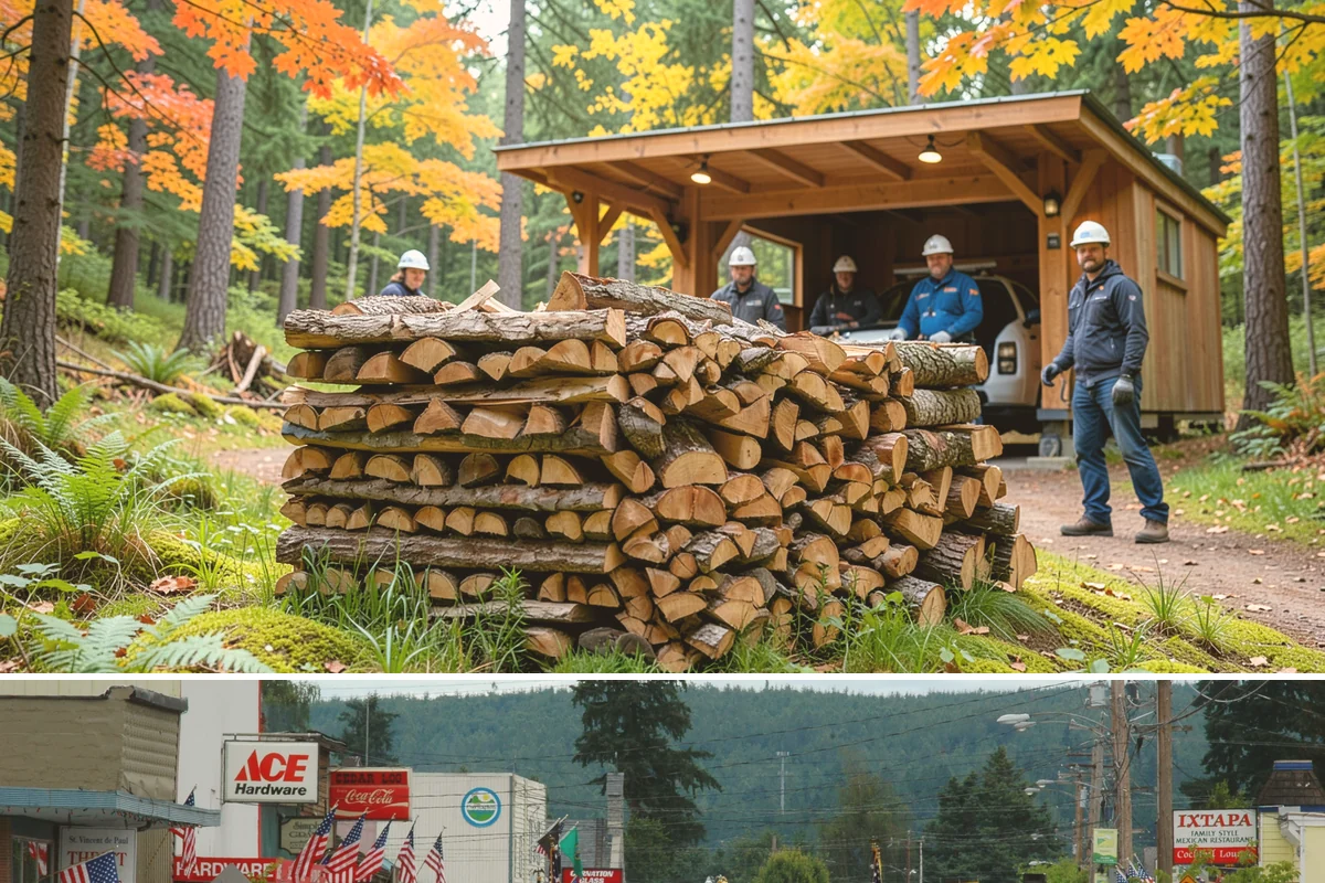 Kindling in Carnation, King County, WA - Stock up in early fall before the rainy season makes dry starter material harder to keep on hand.