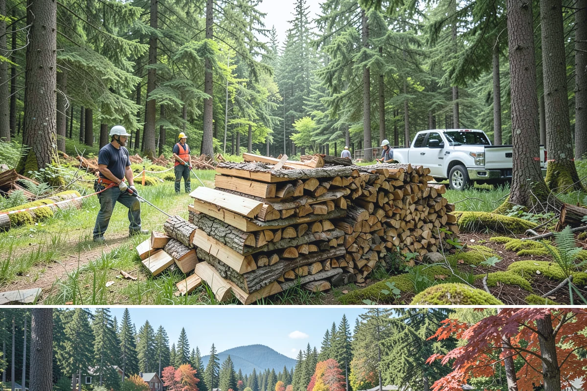 Kindling in Covington, King County, WA - Stock up in early fall before the rainy season makes dry starter material harder to keep on hand.