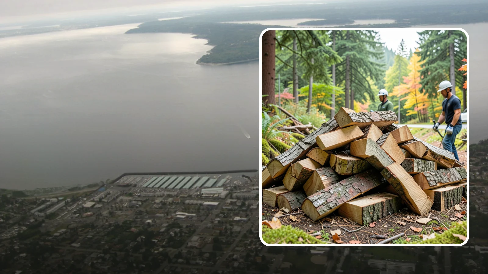 Kindling in Des Moines, King County, WA - Dry, finely split kindling that helps you get a fire going fast in the damp Pacific Northwest climate.
