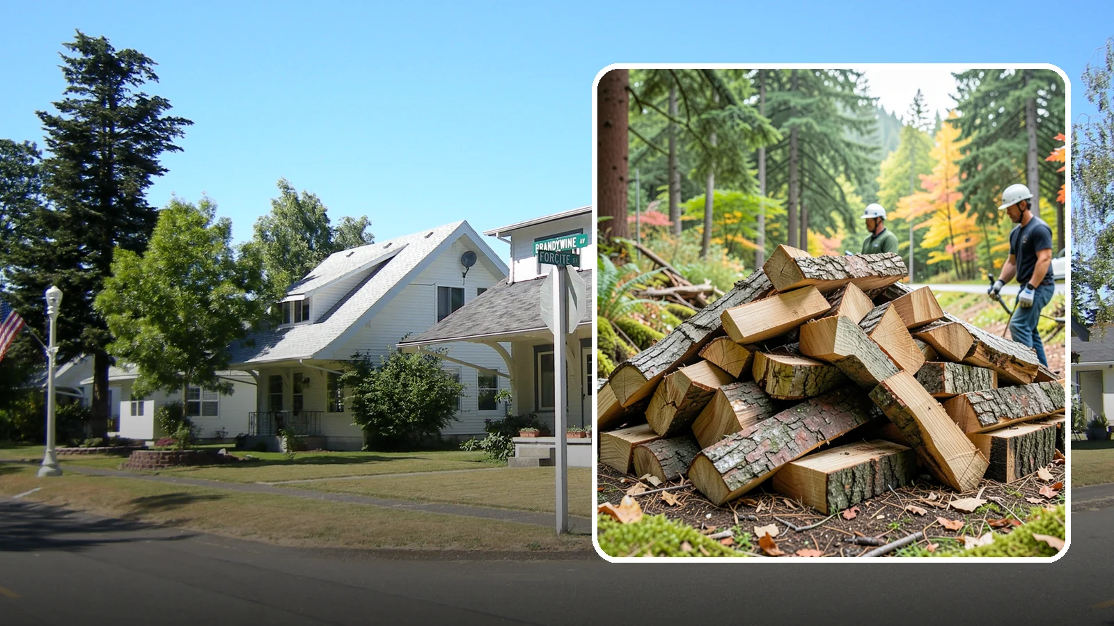 Kindling in DuPont, Pierce County, WA - Dry, finely split kindling that helps you get a fire going fast in the damp Pacific Northwest climate.