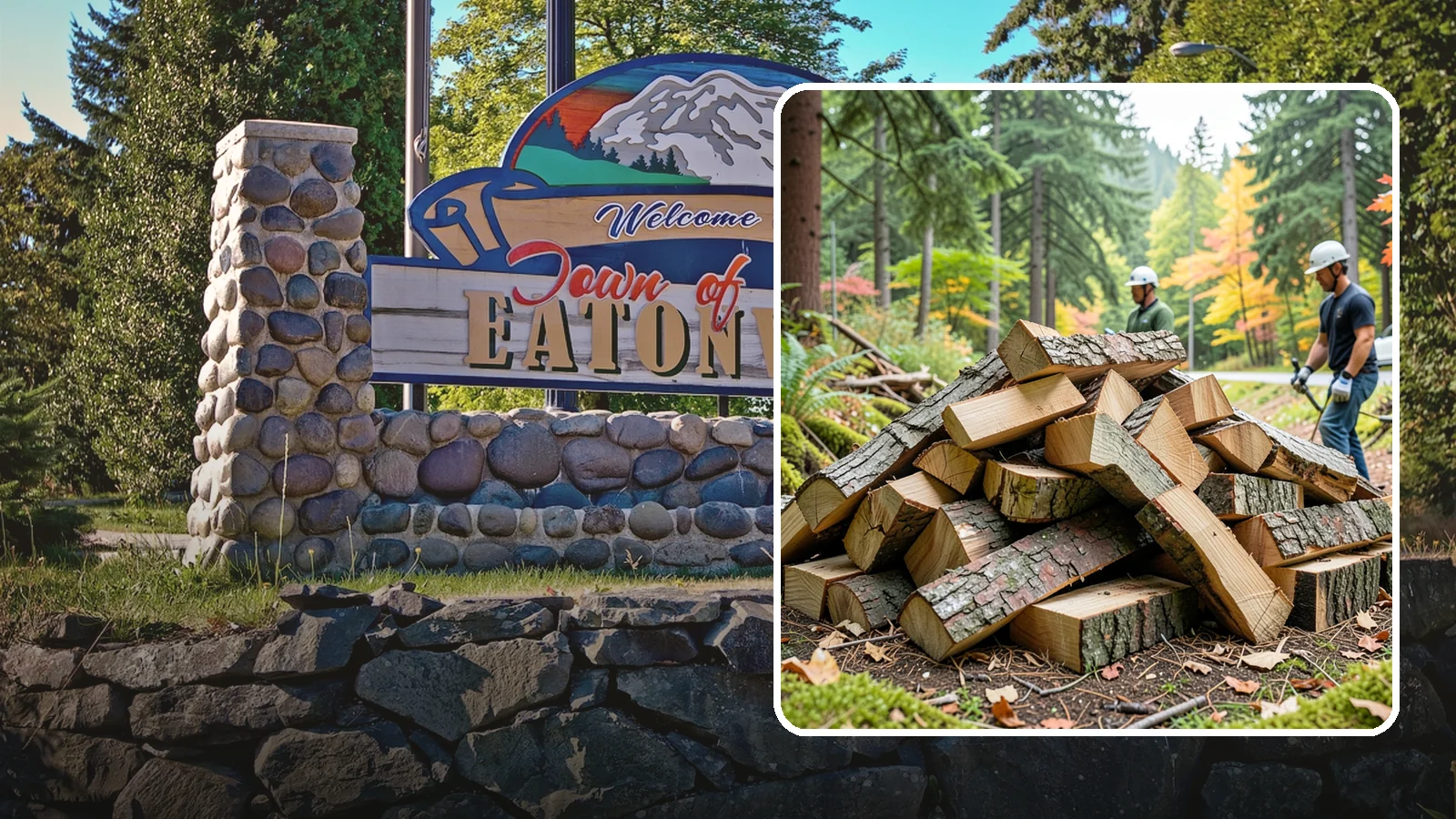Kindling in Eatonville, Pierce County, WA - Dry, finely split kindling that helps you get a fire going fast in the damp Pacific Northwest climate.