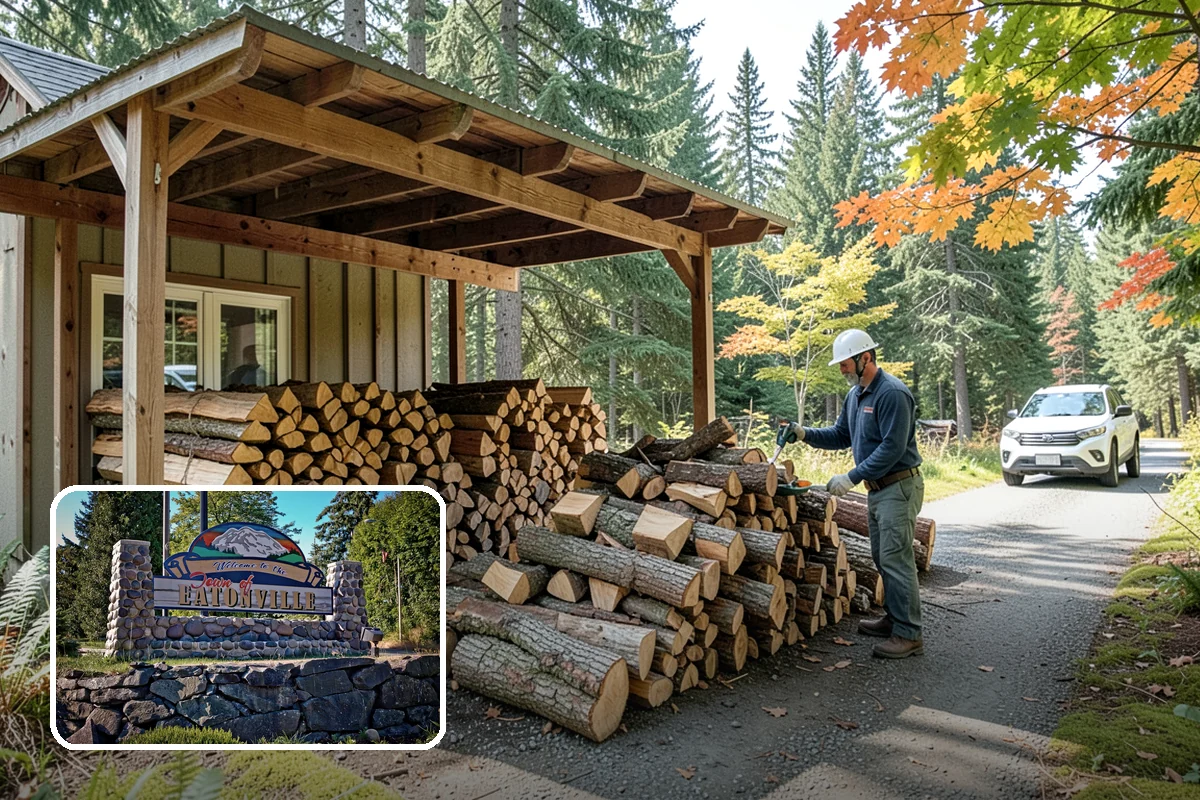 Kindling in Eatonville, Pierce County, WA - Lights quickly in humid PNW conditions