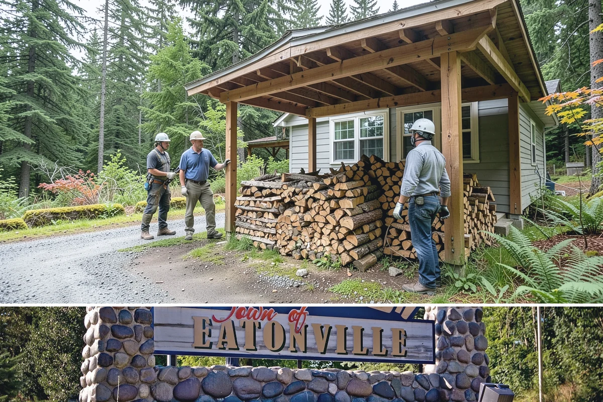Kindling in Eatonville, Pierce County, WA - Stock up in early fall before the rainy season makes dry starter material harder to keep on hand.