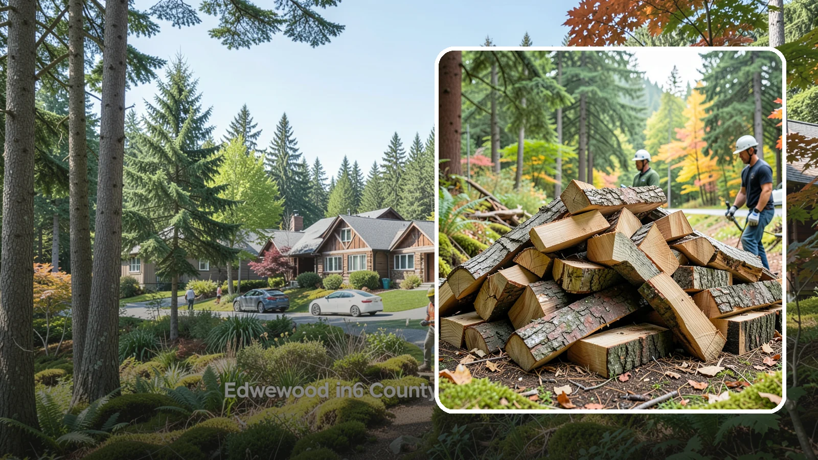 Kindling in Edgewood, Pierce County, WA - Dry, finely split kindling that helps you get a fire going fast in the damp Pacific Northwest climate.