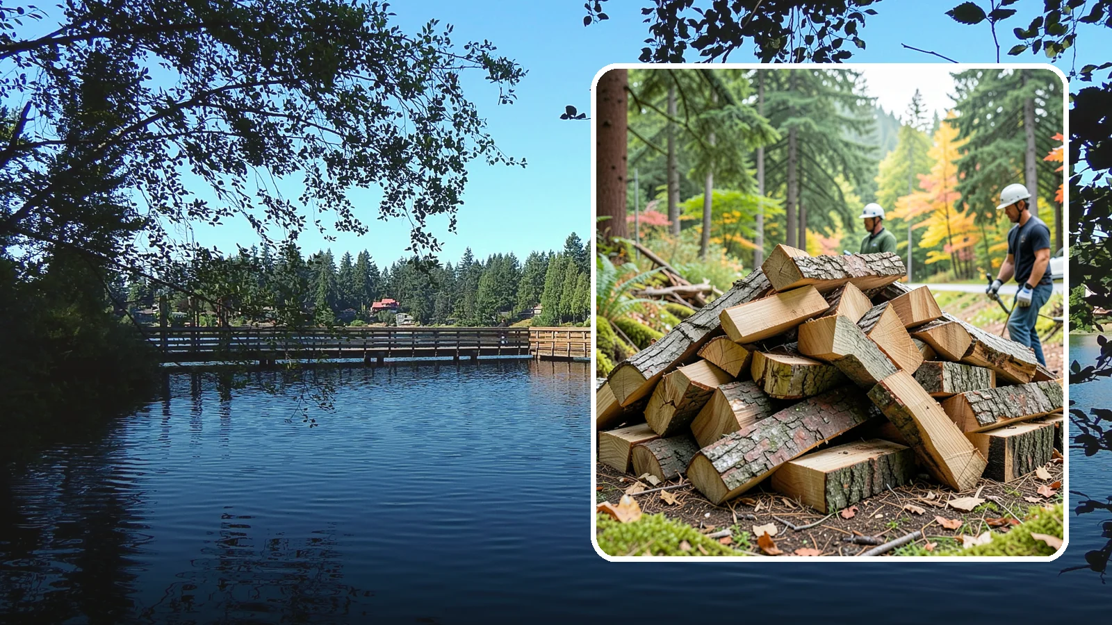 Kindling in Federal Way, King County, WA - Dry, finely split kindling that helps you get a fire going fast in the damp Pacific Northwest climate.