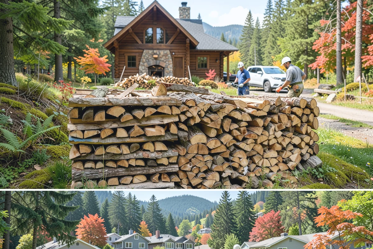 Kindling in Fircrest, Pierce County, WA - Stock up in early fall before the rainy season makes dry starter material harder to keep on hand.