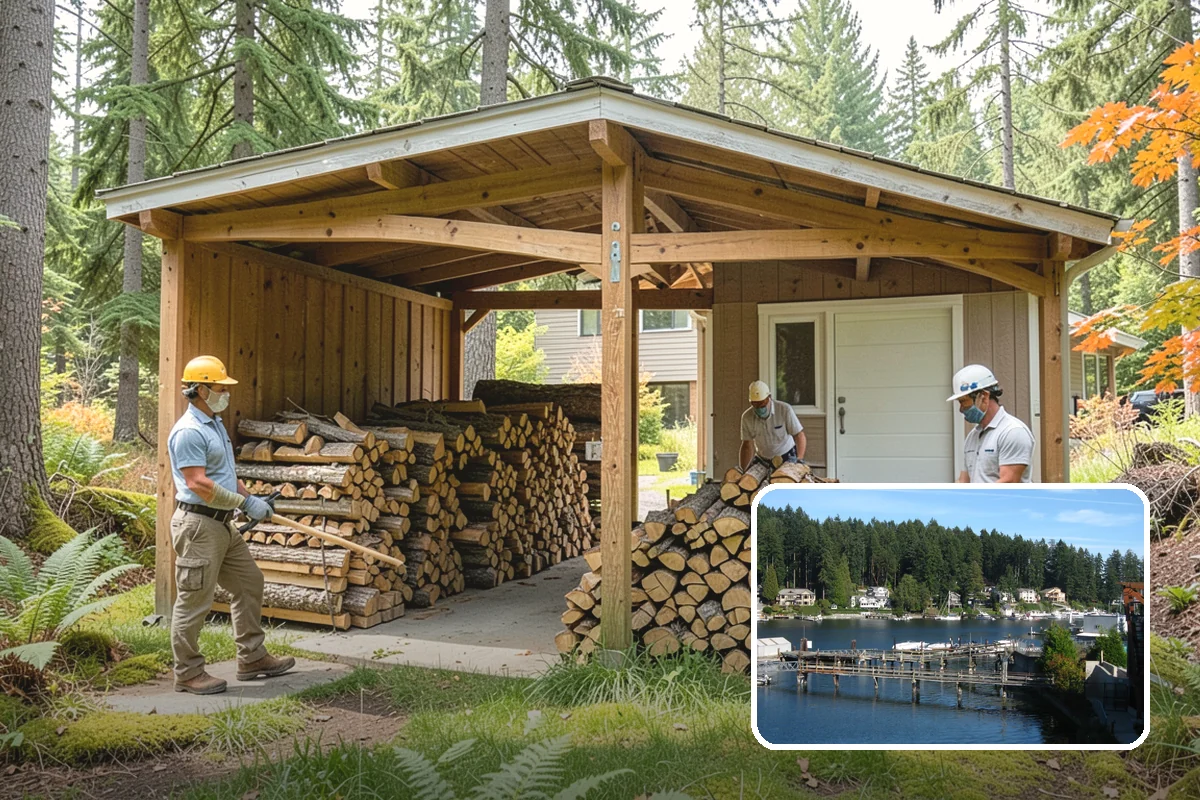 Kindling in Gig Harbor, Pierce County, WA - Lights quickly in humid PNW conditions