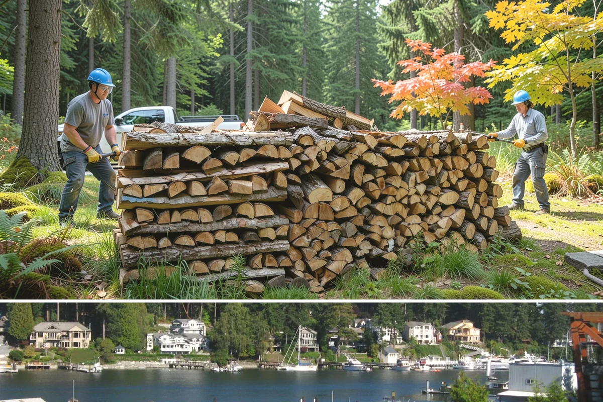 Kindling in Gig Harbor, Pierce County, WA - Stock up in early fall before the rainy season makes dry starter material harder to keep on hand.