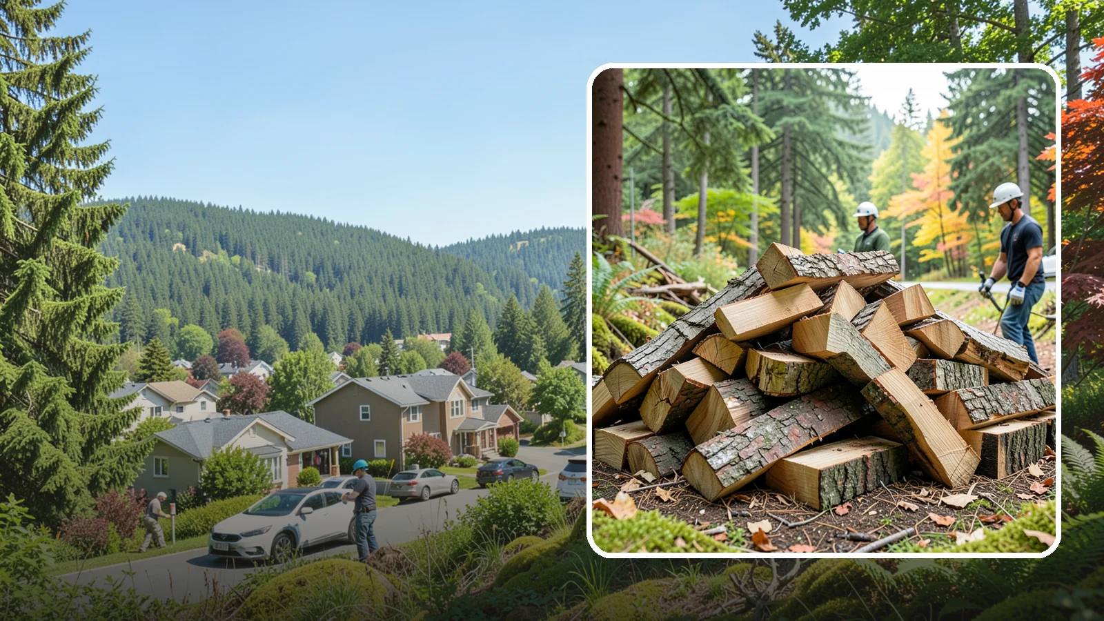 Kindling in Index, Snohomish County, WA - Dry, finely split kindling that helps you get a fire going fast in the damp Pacific Northwest climate.