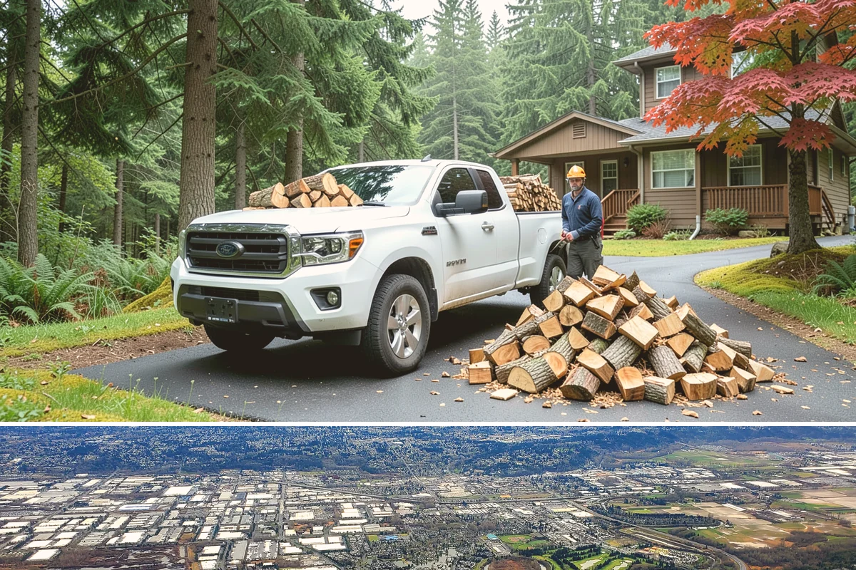 Kindling in Kent, King County, WA - Stock up in early fall before the rainy season makes dry starter material harder to keep on hand.