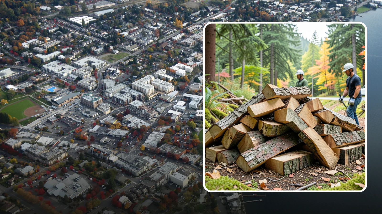 Kindling in Kirkland, King County, WA - Dry, finely split kindling that helps you get a fire going fast in the damp Pacific Northwest climate.