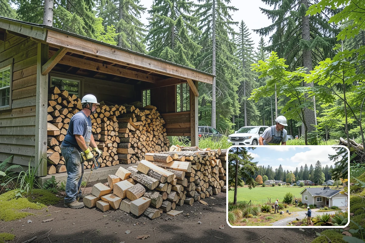 Kindling in Lyman, WA - Lights quickly in humid PNW conditions