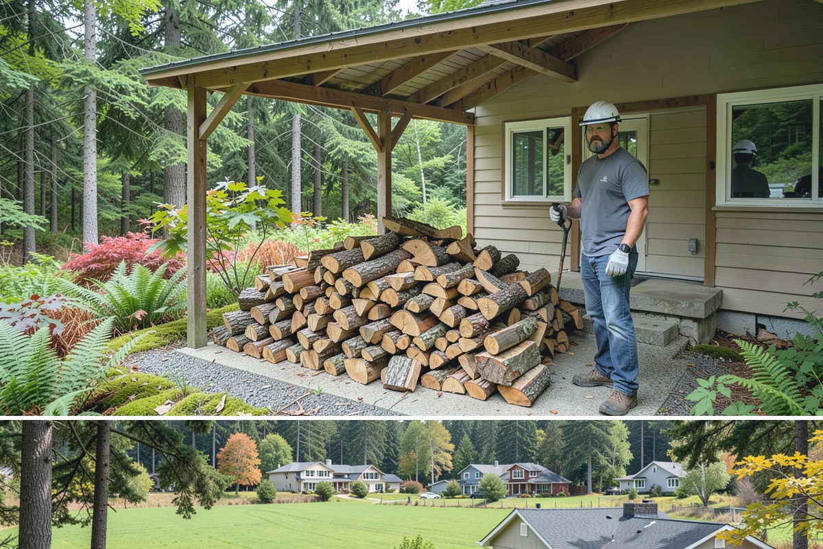Kindling in Lyman, WA - Stock up in early fall before the rainy season makes dry starter material harder to keep on hand.
