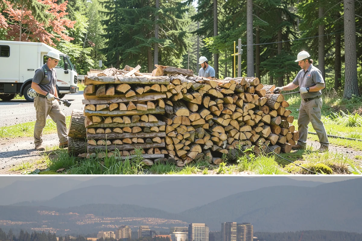 Kindling in Medina, King County, WA - Stock up in early fall before the rainy season makes dry starter material harder to keep on hand.