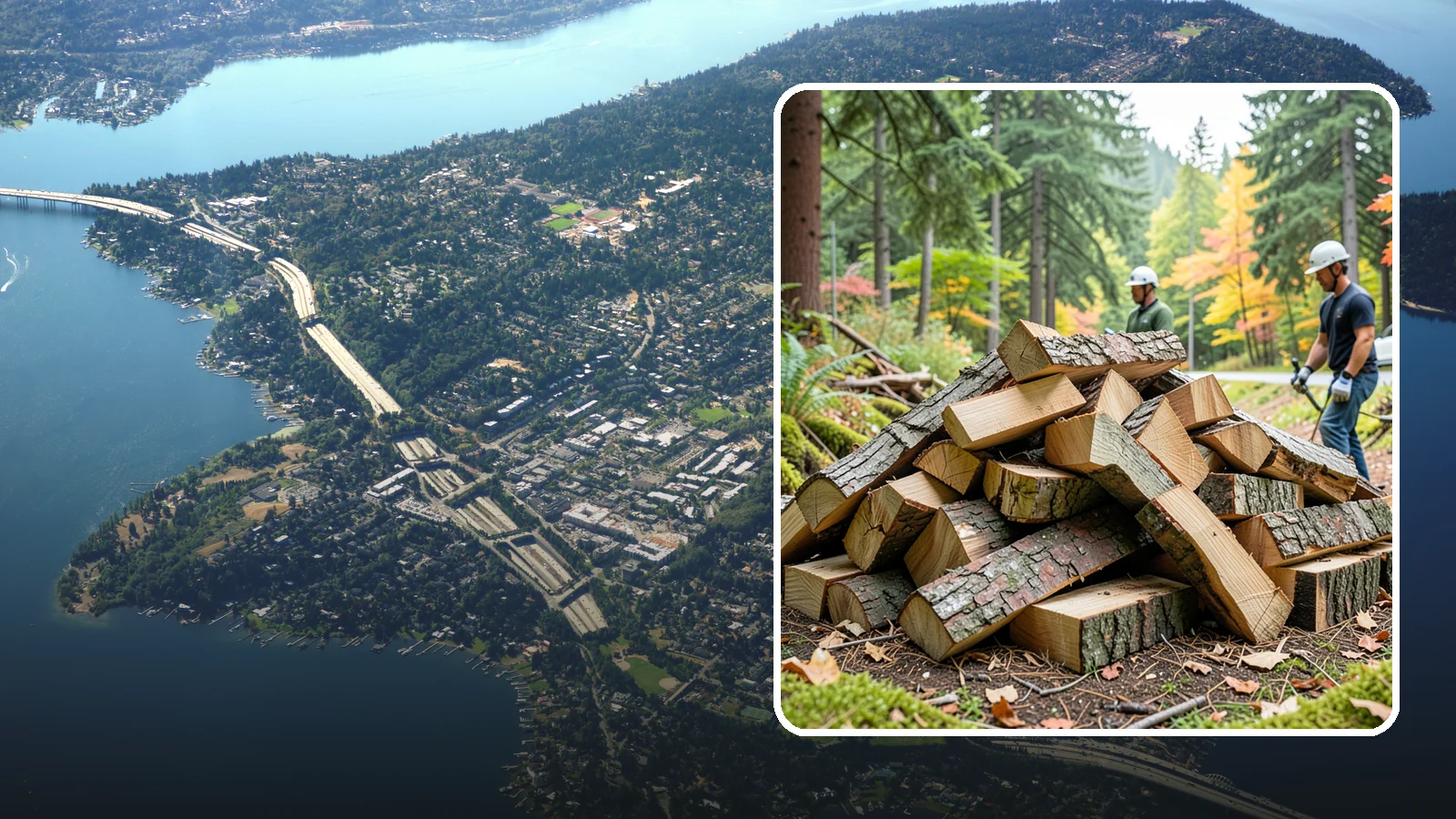 Kindling in Mercer Island, King County, WA - Dry, finely split kindling that helps you get a fire going fast in the damp Pacific Northwest climate.