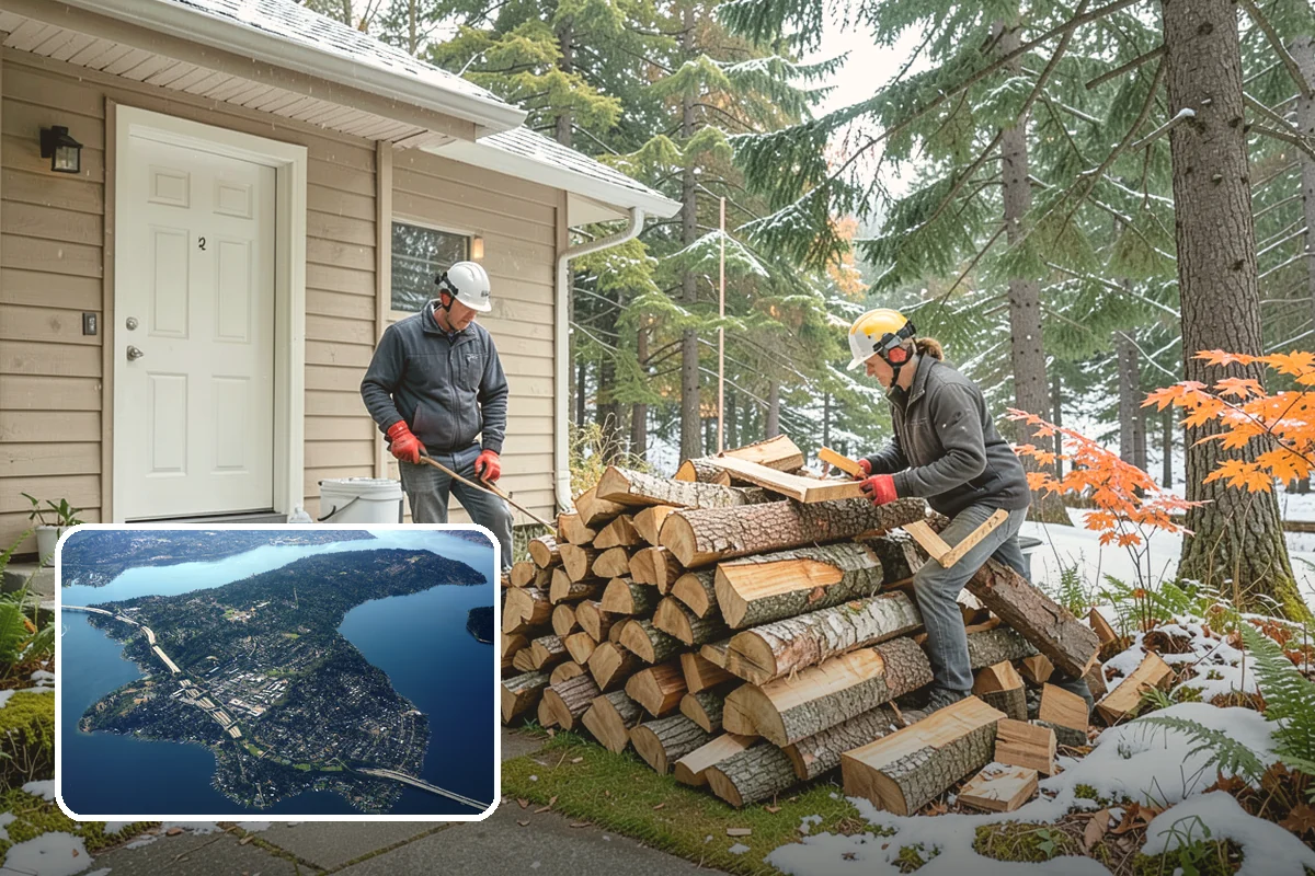 Kindling in Mercer Island, King County, WA - Lights quickly in humid PNW conditions