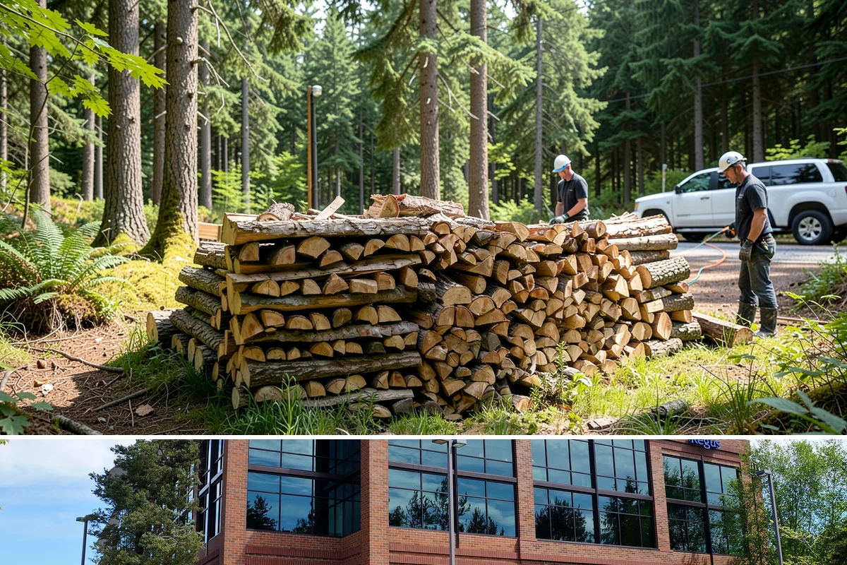 Kindling in Mountlake Terrace, WA - Stock up in early fall before the rainy season makes dry starter material harder to keep on hand.