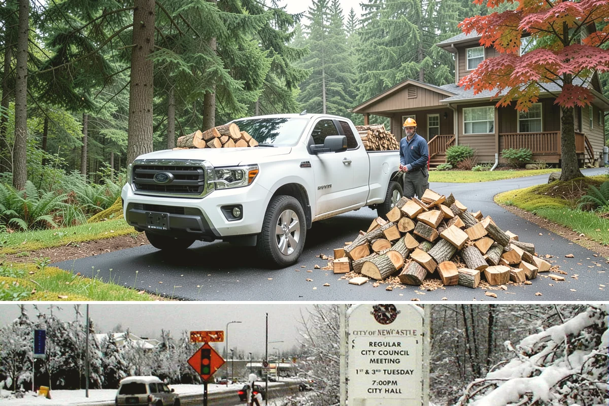 Kindling in Newcastle, King County, WA - Stock up in early fall before the rainy season makes dry starter material harder to keep on hand.