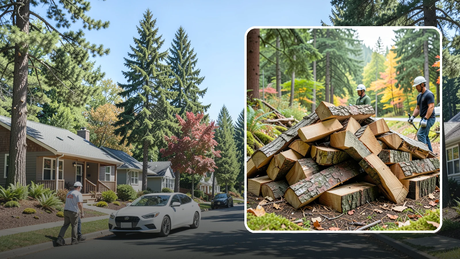 Kindling in Orting, Pierce County, WA - Dry, finely split kindling that helps you get a fire going fast in the damp Pacific Northwest climate.