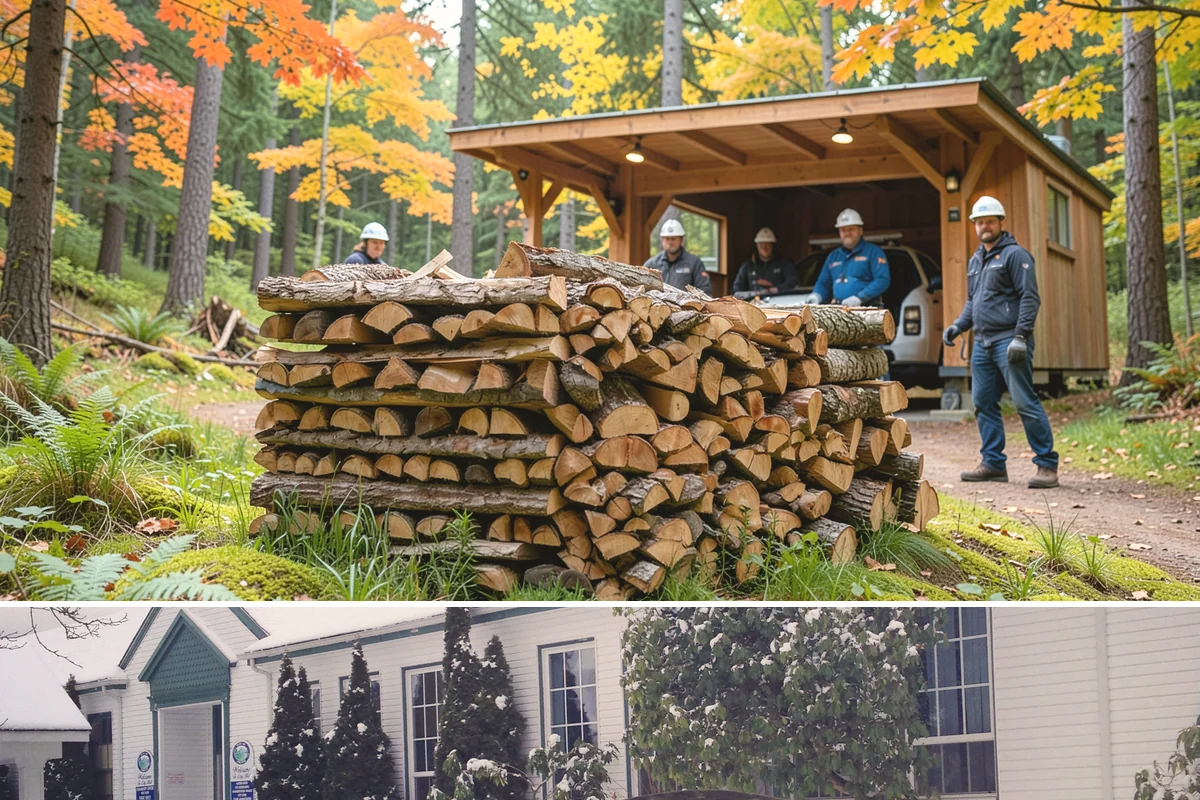 Kindling in Pacific, King County, WA - Stock up in early fall before the rainy season makes dry starter material harder to keep on hand.