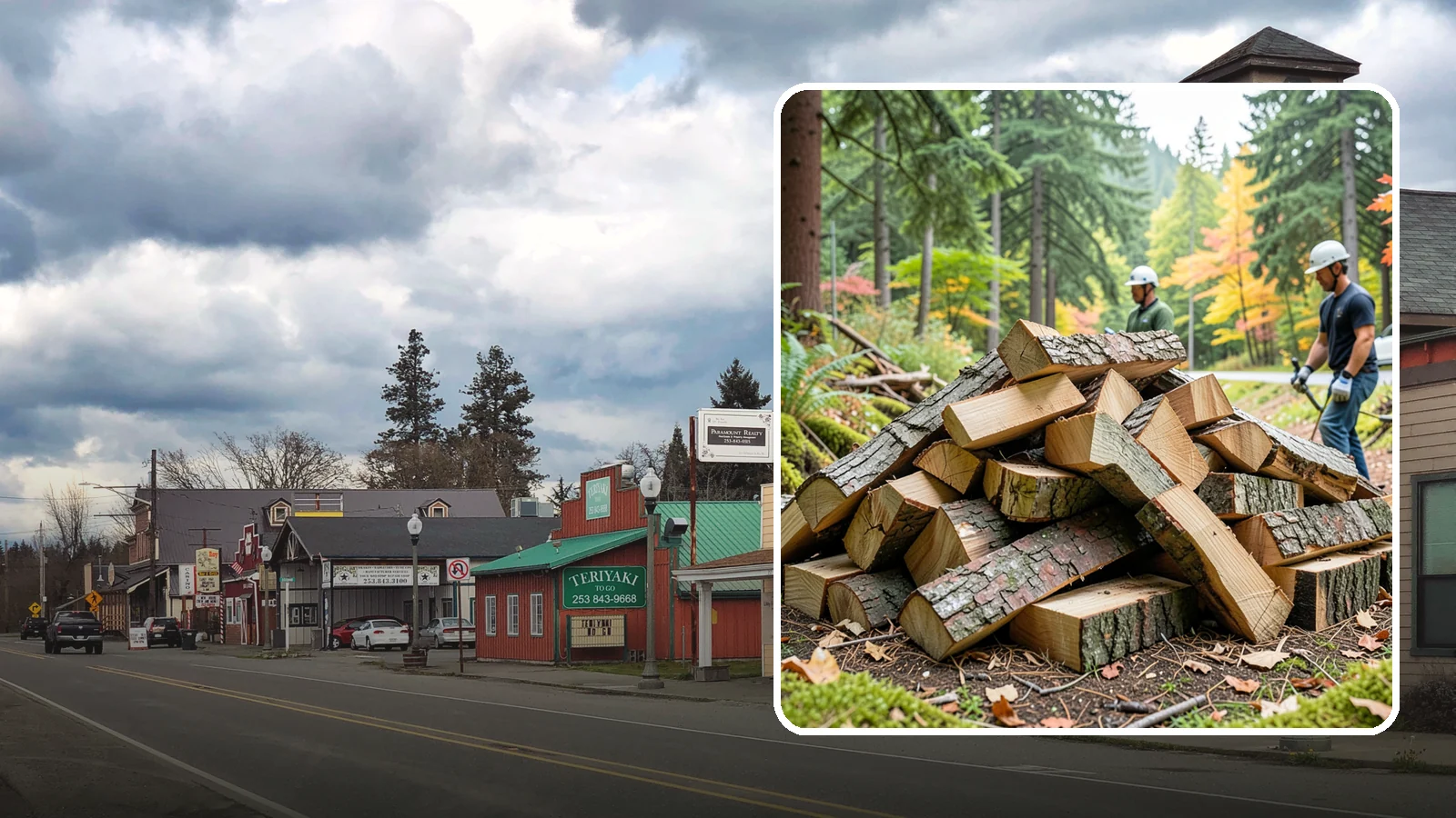 Kindling in Roy, Pierce County, WA - Dry, finely split kindling that helps you get a fire going fast in the damp Pacific Northwest climate.