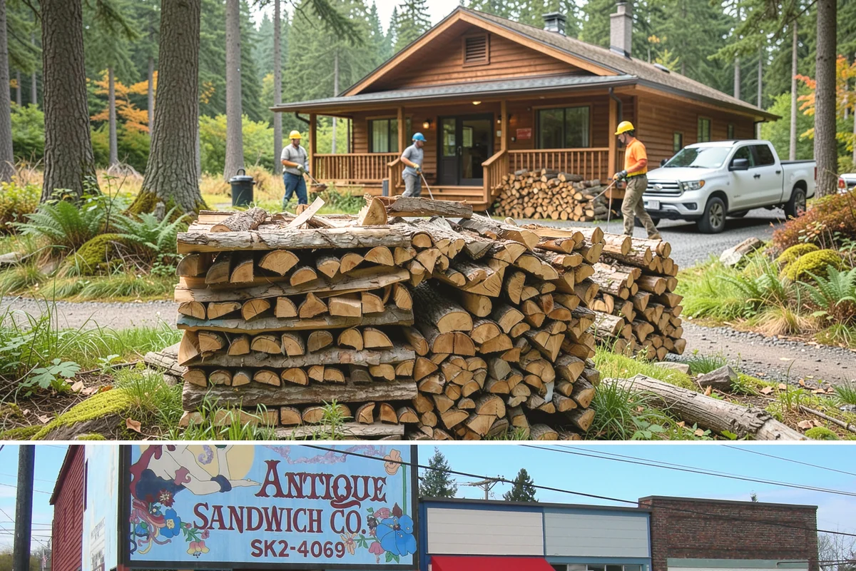 Kindling in Ruston, Pierce County, WA - Stock up in early fall before the rainy season makes dry starter material harder to keep on hand.