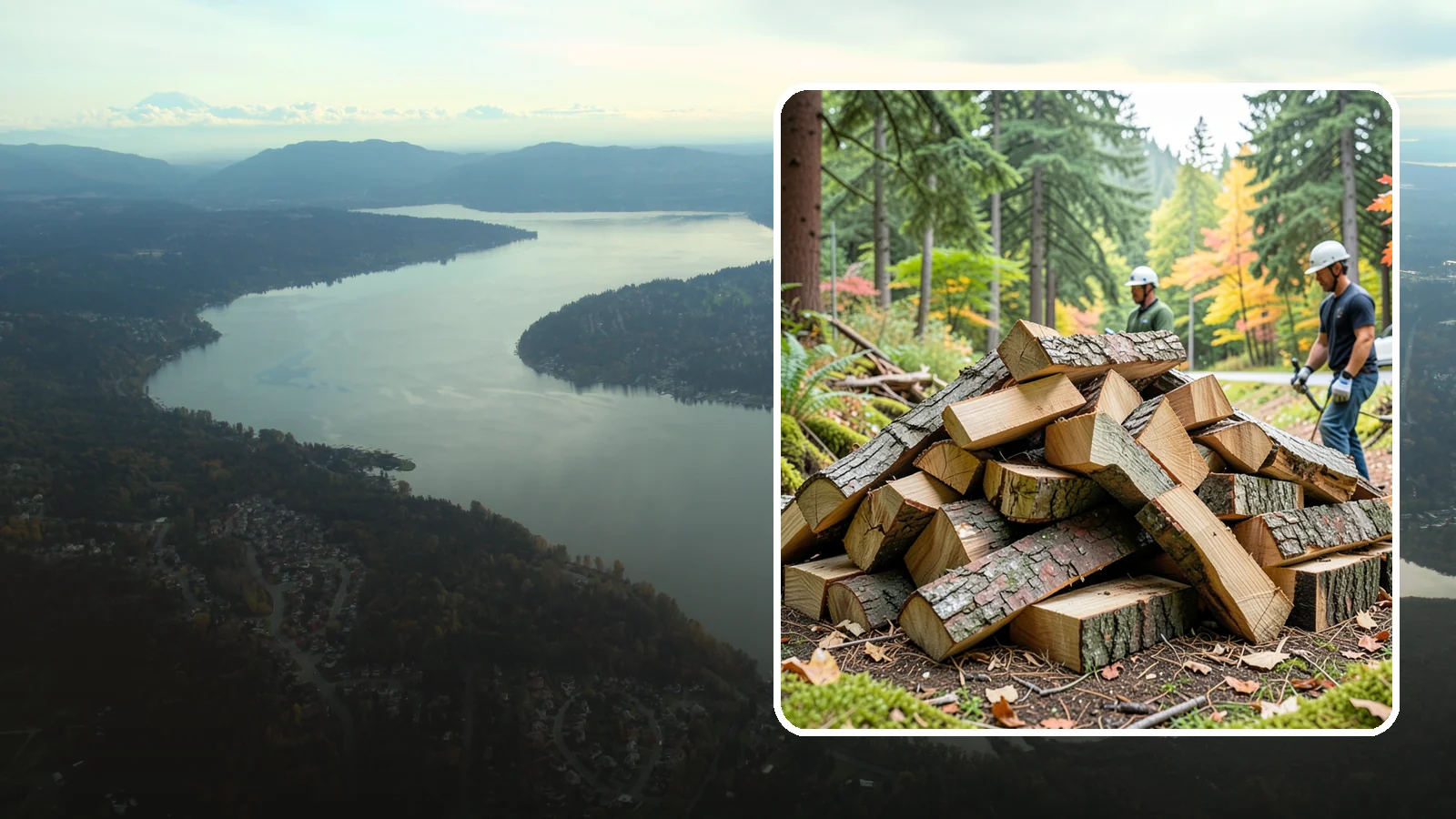 Kindling in Sammamish, King County, WA - Dry, finely split kindling that helps you get a fire going fast in the damp Pacific Northwest climate.