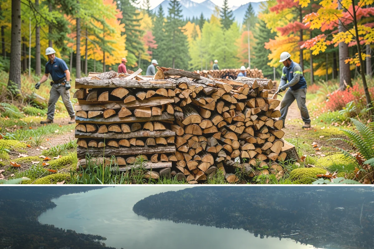 Kindling in Sammamish, King County, WA - Stock up in early fall before the rainy season makes dry starter material harder to keep on hand.