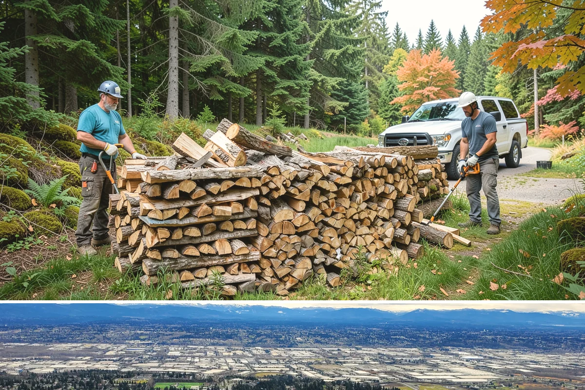 Kindling in SeaTac, WA - Stock up in early fall before the rainy season makes dry starter material harder to keep on hand.