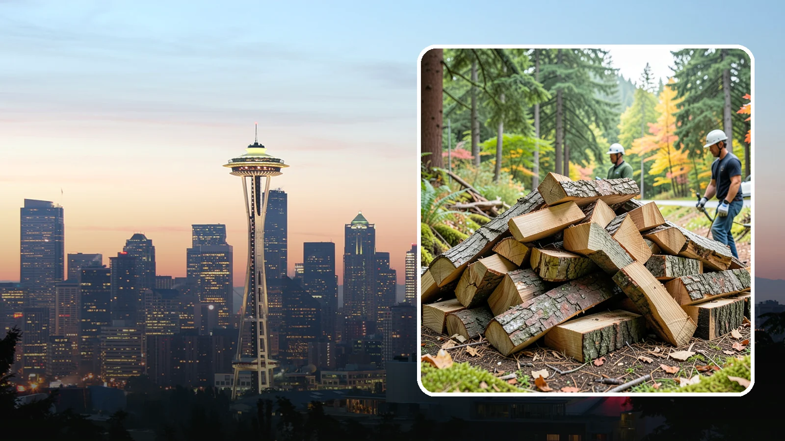 Kindling in Seattle, King County, WA - Dry, finely split kindling that helps you get a fire going fast in the damp Pacific Northwest climate.