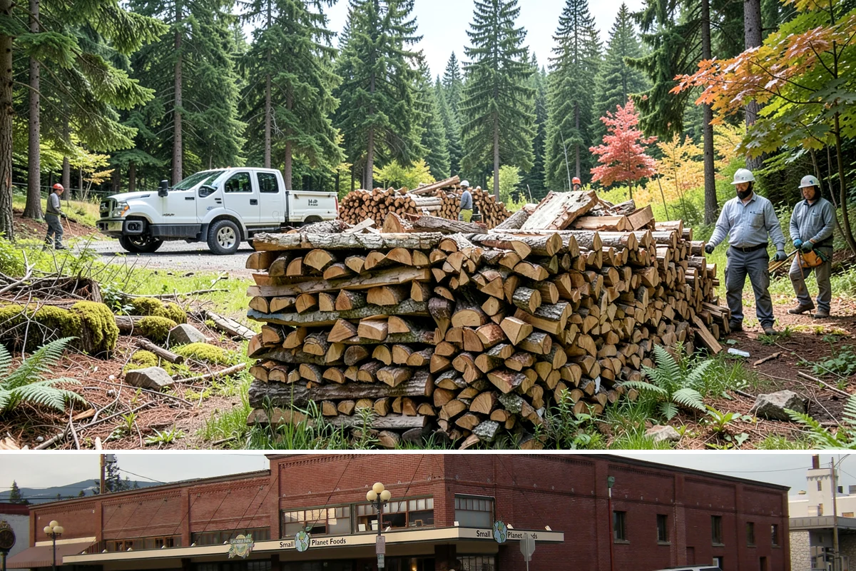 Kindling in Sedro-Woolley, Skagit County, WA - Stock up in early fall before the rainy season makes dry starter material harder to keep on hand.