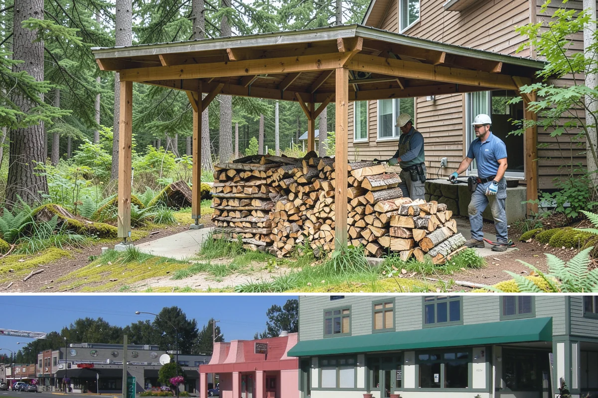 Kindling in Snoqualmie, King County, WA - Stock up in early fall before the rainy season makes dry starter material harder to keep on hand.