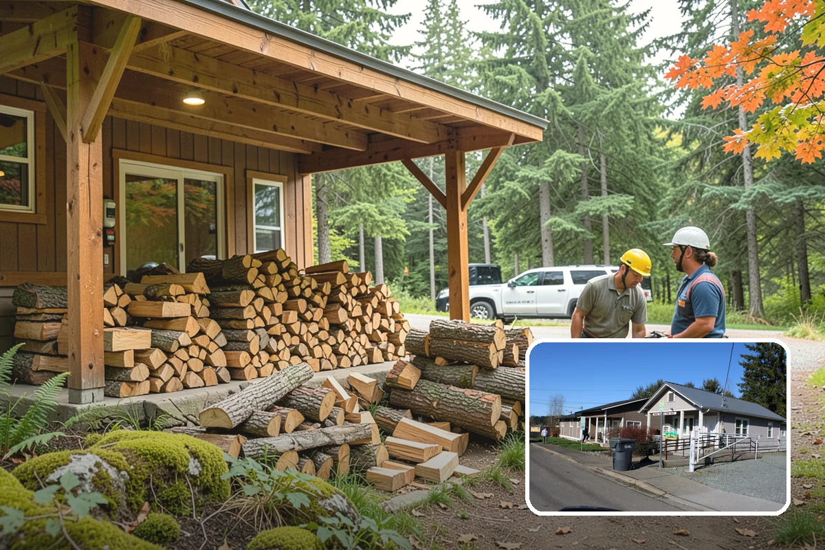 Kindling in South Prairie, Pierce County, WA - Lights quickly in humid PNW conditions