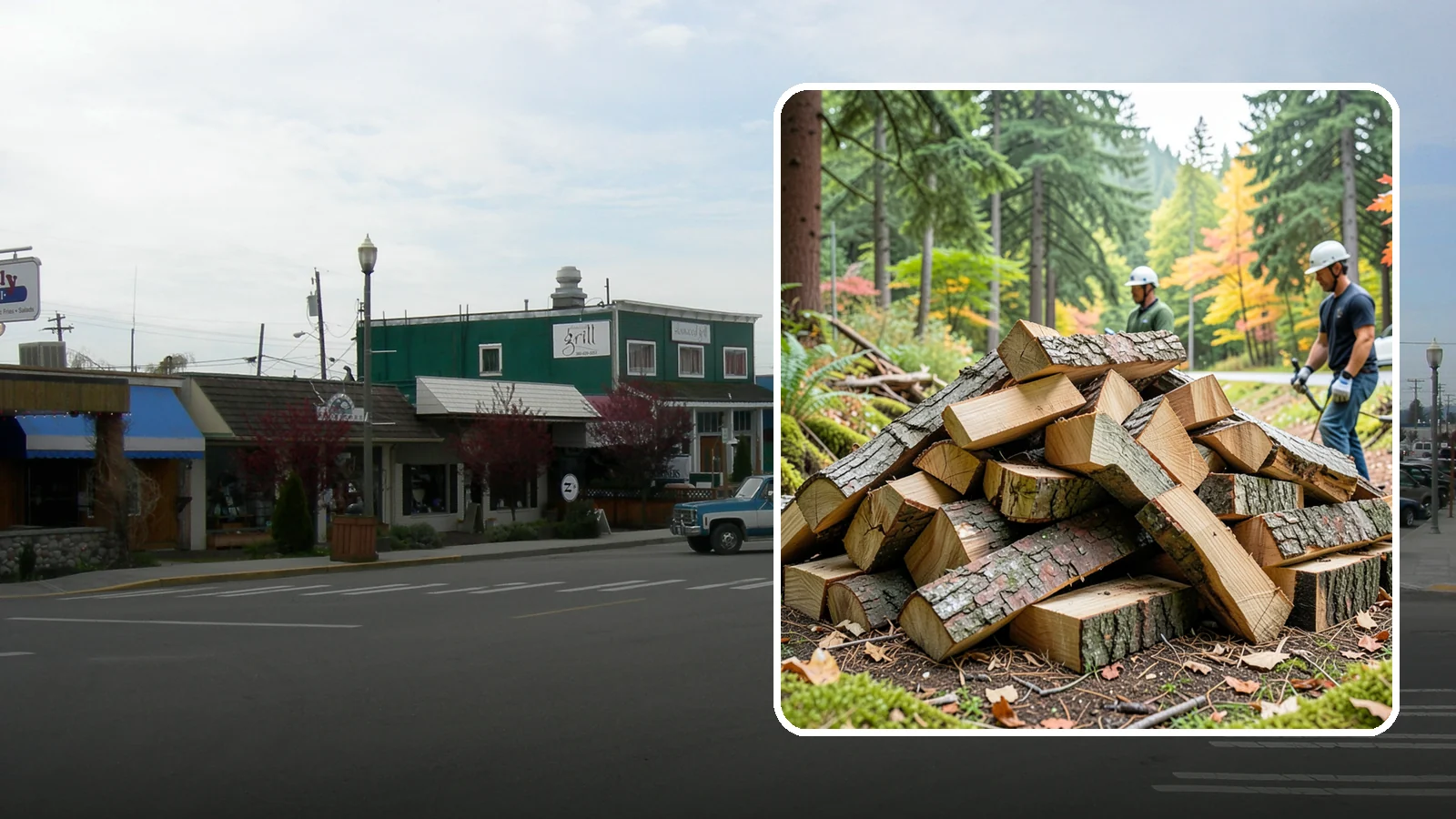 Kindling in Stanwood, Snohomish County, WA - Dry, finely split kindling that helps you get a fire going fast in the damp Pacific Northwest climate.