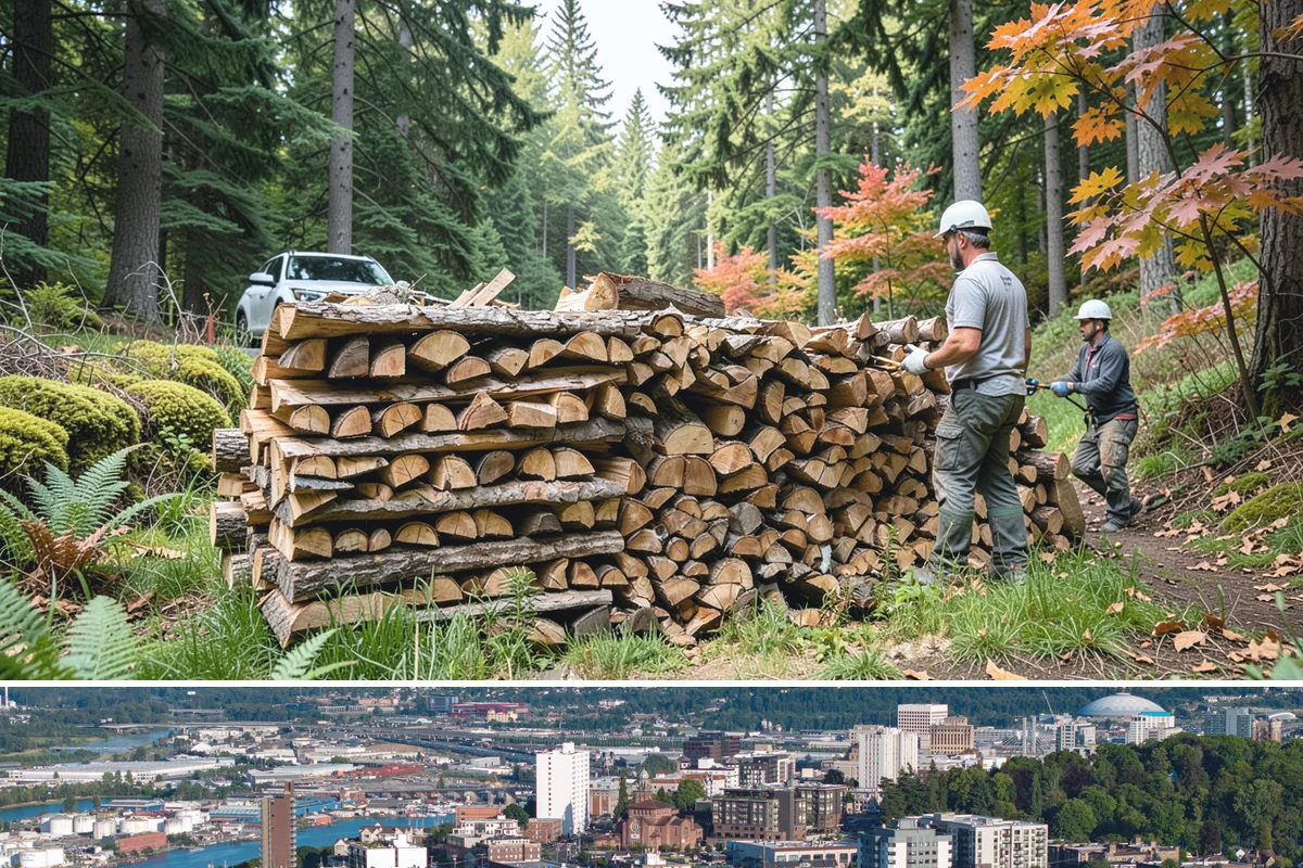 Kindling in Tacoma, Pierce County, WA - Stock up in early fall before the rainy season makes dry starter material harder to keep on hand.