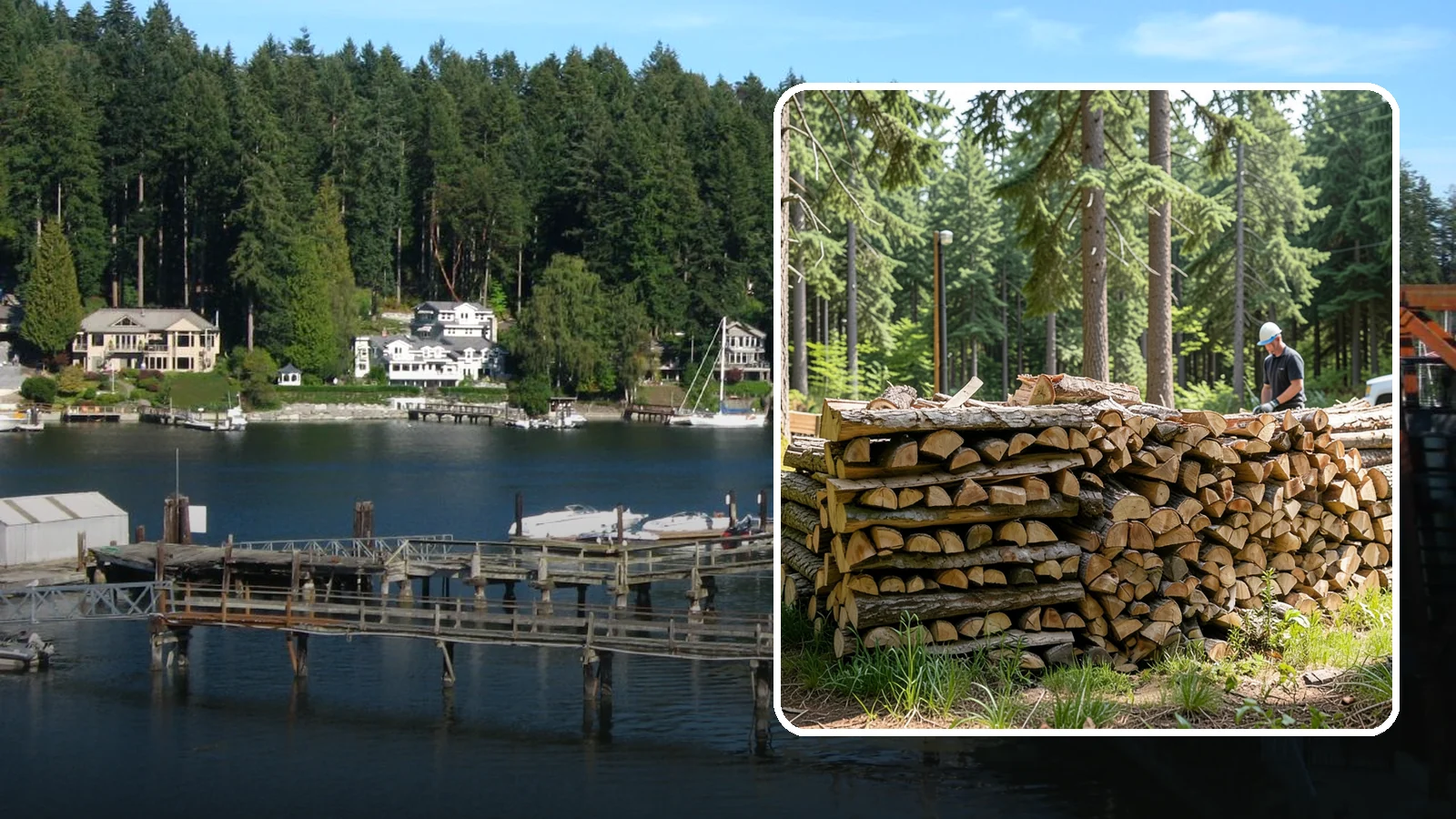 Large Commercial Orders in Gig Harbor, Pierce County, WA - We fulfill large commercial firewood orders with the volume, consistency, and scheduling that businesses across the Pacific...
