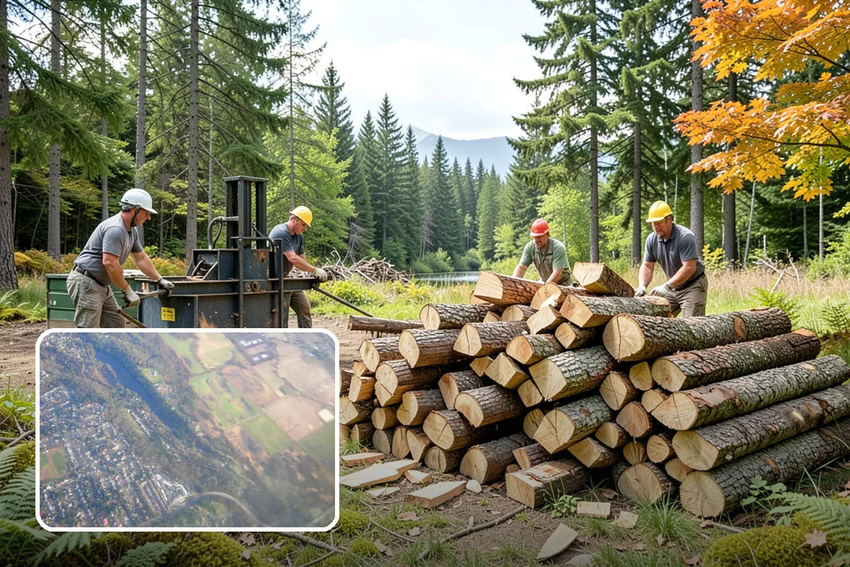 Large Split Firewood in Algona, King County, WA - Generous width burns slowly