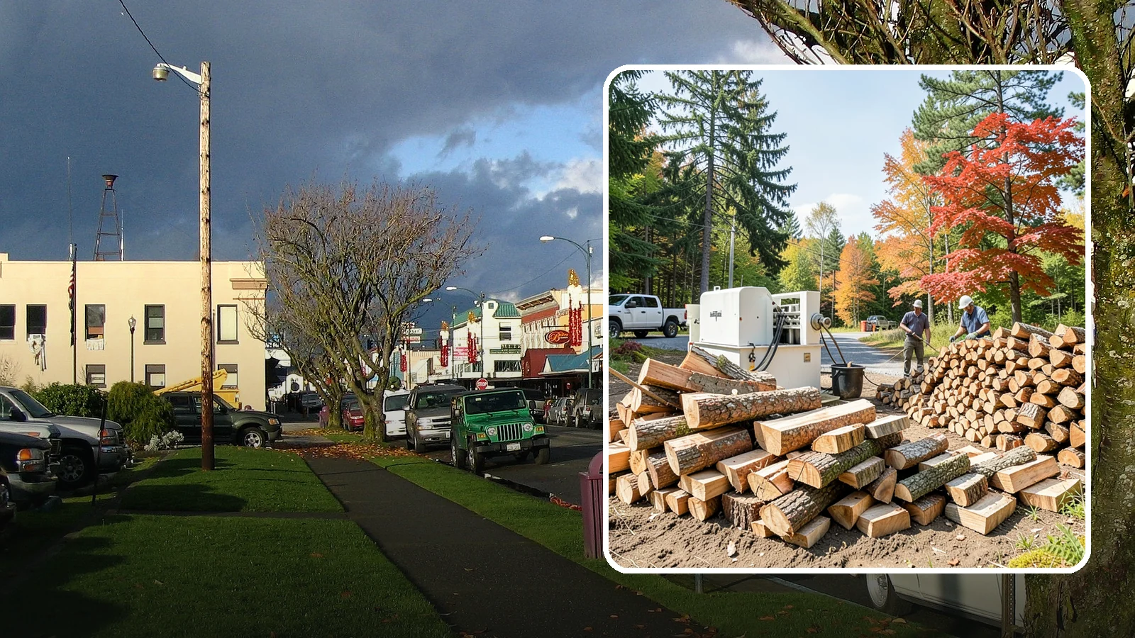Large Split Firewood in Arlington, Snohomish County, WA - Firewood split into larger pieces that burn slowly for extended, low-maintenance heat.