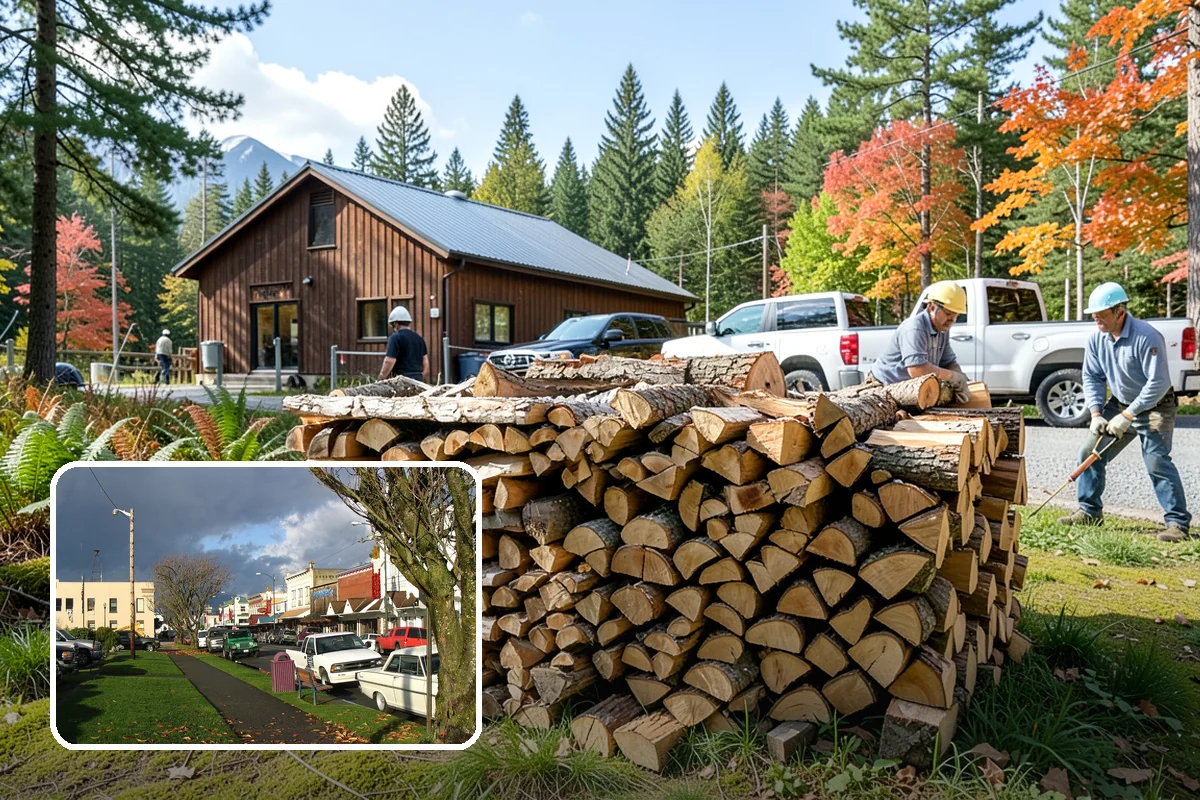 Large Split Firewood in Arlington, Snohomish County, WA - Generous width burns slowly