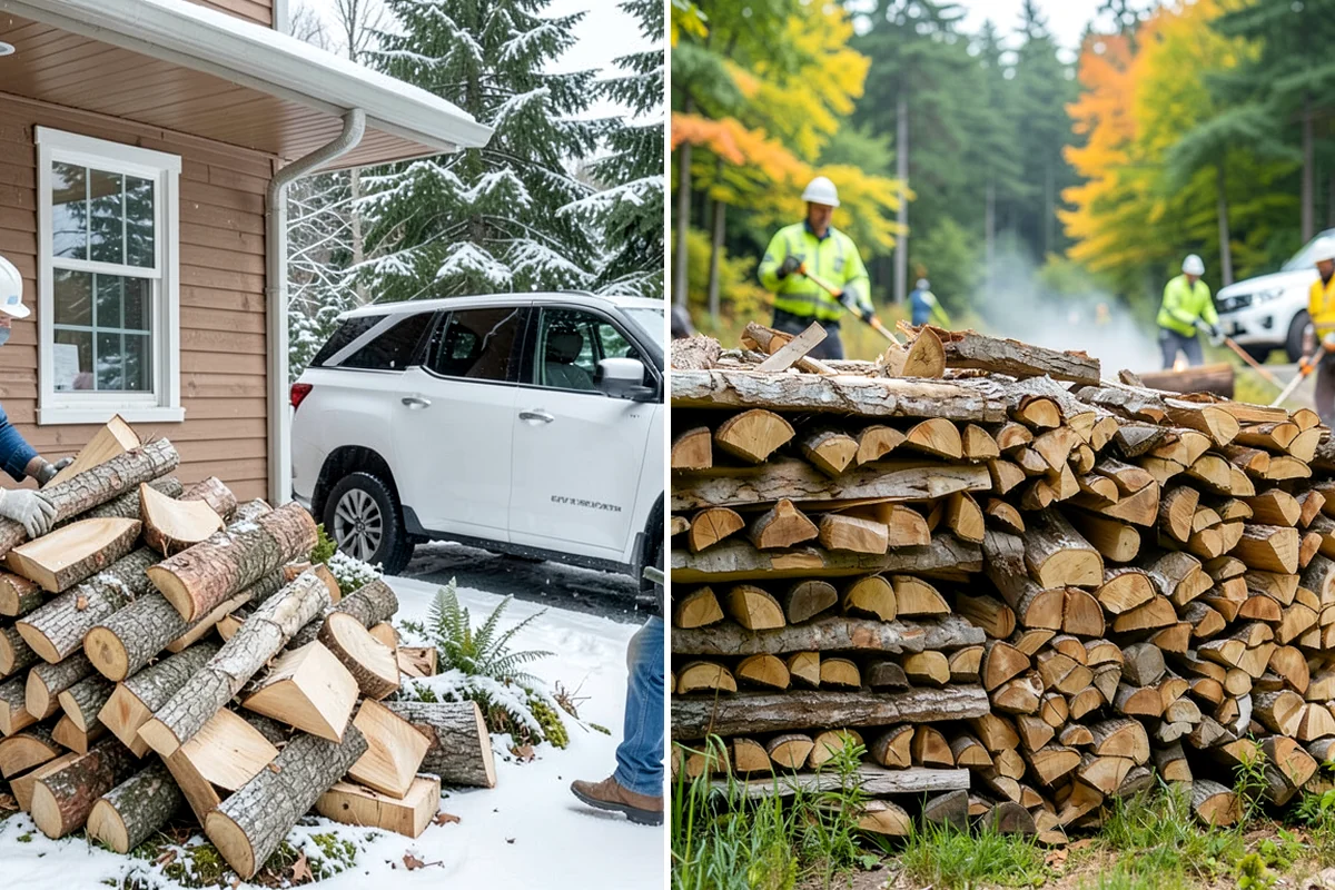 Large Split Firewood in Arlington, Snohomish County, WA - Confirm your appliance size and volume